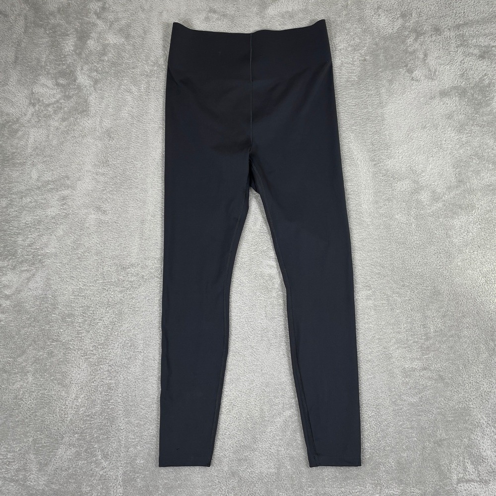 Savage X Fenty Leggings Womens XL Black Pink Contrast Stitch High Waist Sporty